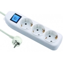 Electraline 62442 power strip / extension socket 3M 16A