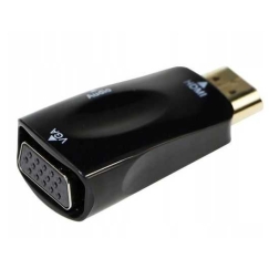 Gembird HDMI/VGA/3.5mm adapteris Melns