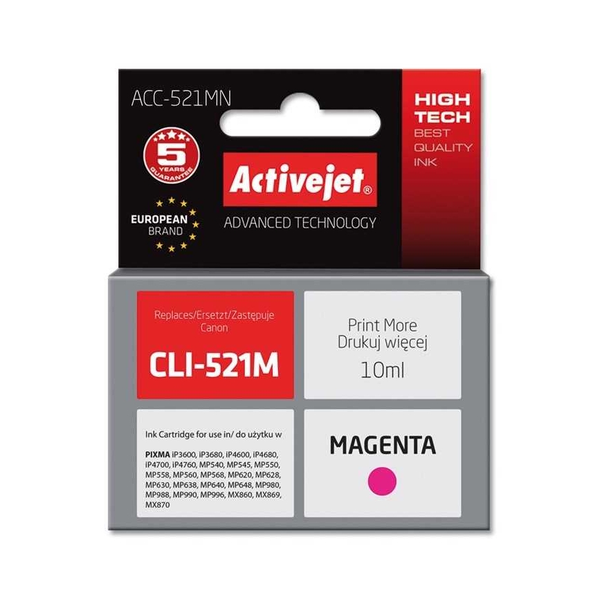 ActiveJet CLI-521M Magenta Alternatīva