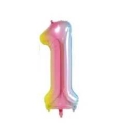 Riff Folio balloon 100cm Number 1 Glossy Colorful Riff Folio balloon 100cm Number 1 Glossy Colorful