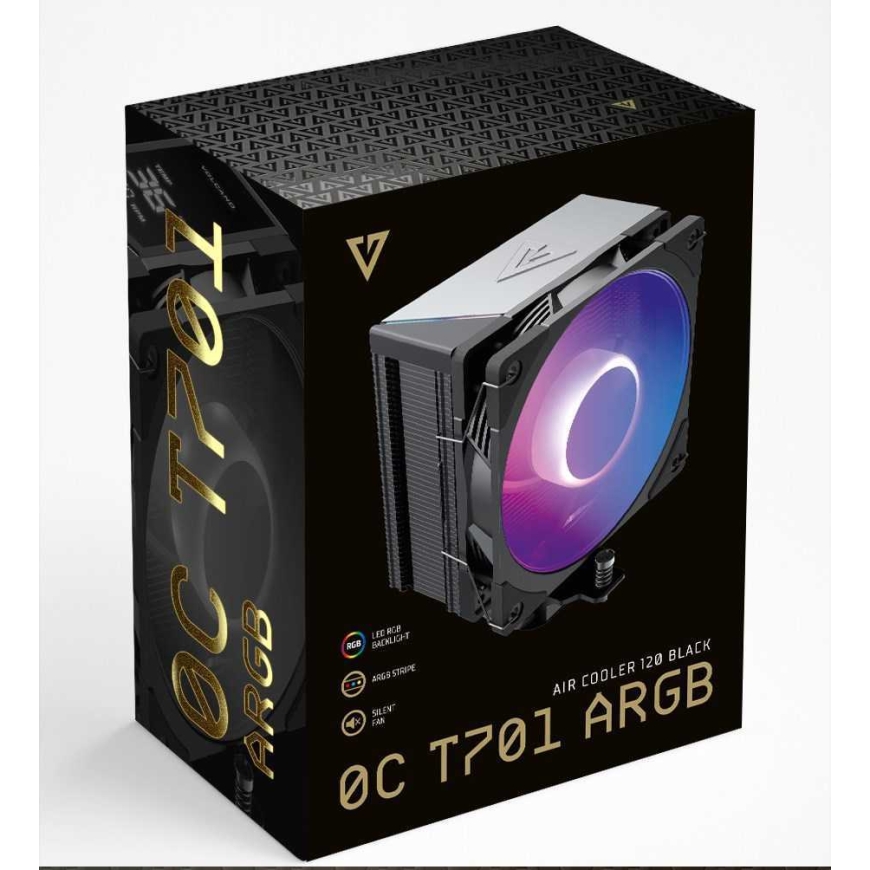 Куллер для процессора Modecom Volcano 0C T701 120 мм ARGB черный – 3