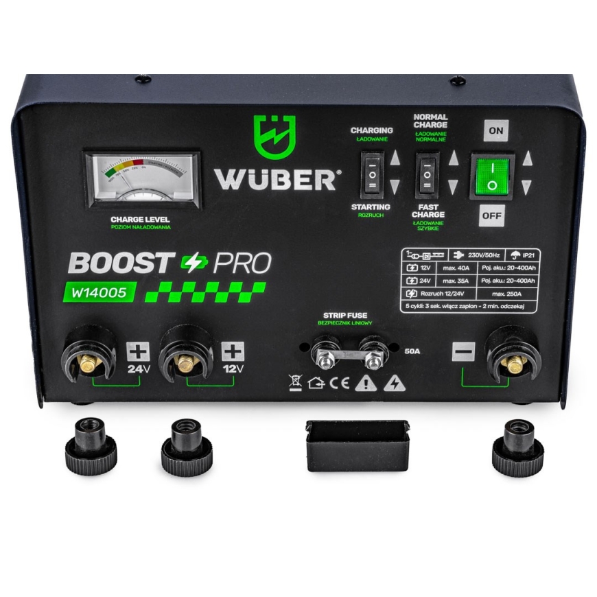 Akkuhlektroniikka käynnistyksellä 40 A 12/24 V W14005 WUBER – 4