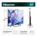 Hisense 43A7DS TV 109.2 cm (43") 4K Ultra HD Smart TV Wi-Fi Black, Grey Hisense 43A7DS TV 109.2 cm (43") 4K Ultra HD Smart TV Wi-Fi Black, Grey