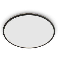 Philips SuperSlim lauko lubų šviestuvas, SceneSwitch, juodas, IP54, 2700K