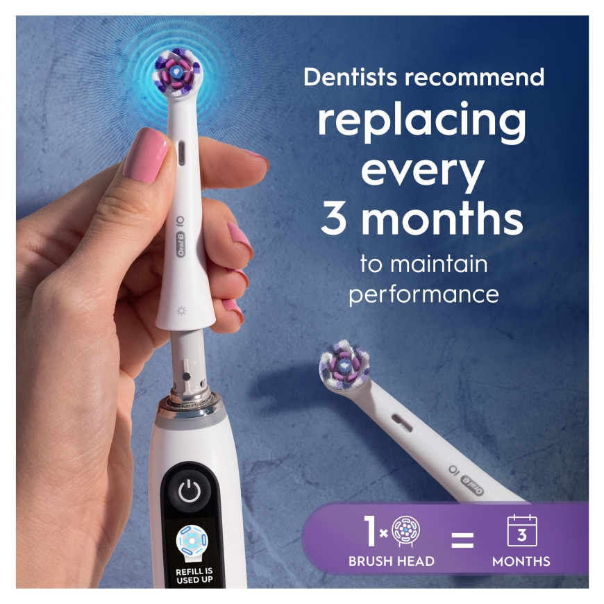 Oral-B iO Radiant White vaihtoharja, 3 kpl – 4