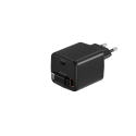 FoneKit GaN PD 65W USB-C laadija sisseehitatud kaabliga, must FoneKit GaN PD 65W USB-C laadija sisseehitatud kaabliga, must