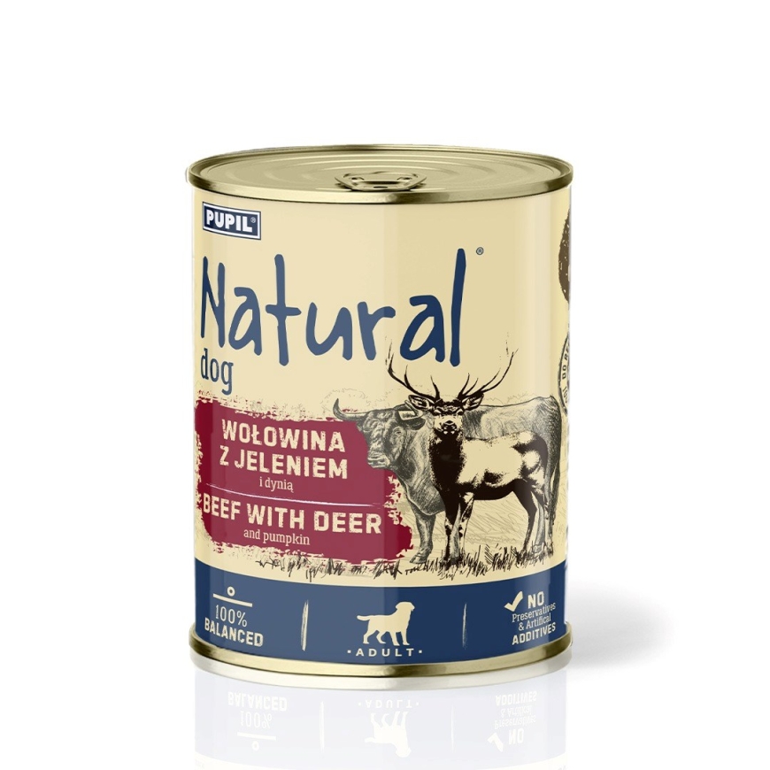 LUONNON nauta hirven ja kurpitsan kanssa - märkä koiranruoka - 800g