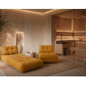 WOBA honey-coloured pouffe-mattress WOBA honey-coloured pouffe-mattress