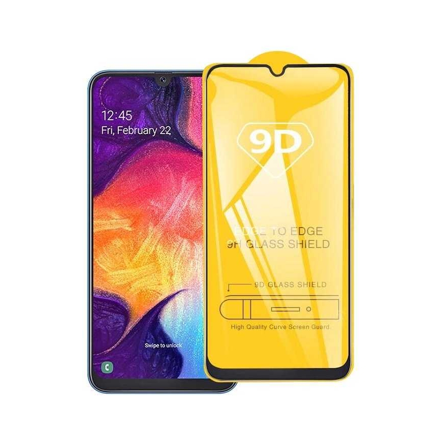Riff "9D Curved Full Glue Tempered Glass Galaxy A14/ A14 G5" Black