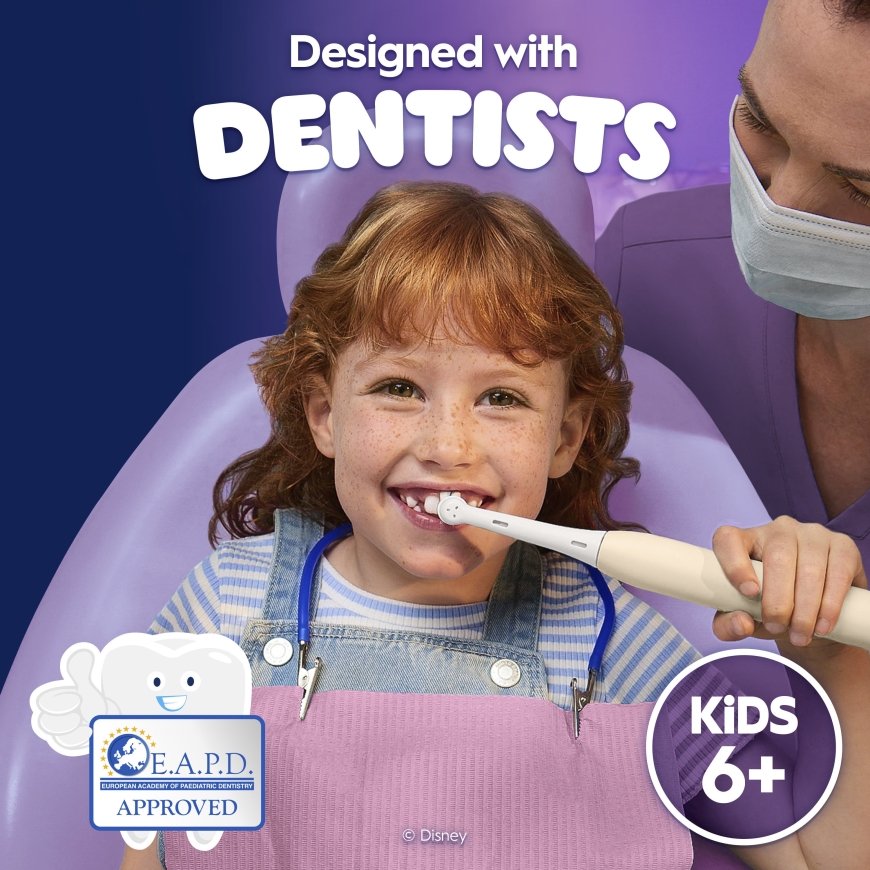 Oral-B iO Kids Disney Angel – Lilo & Stitch – elektriskā zobu birste, 1 rezerves birste, 1 ceļojuma soma – 3