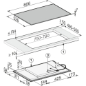 Miele KM 8482 FR - indukcijas virsma, 80 cm Miele KM 8482 FR - indukcijas virsma, 80 cm