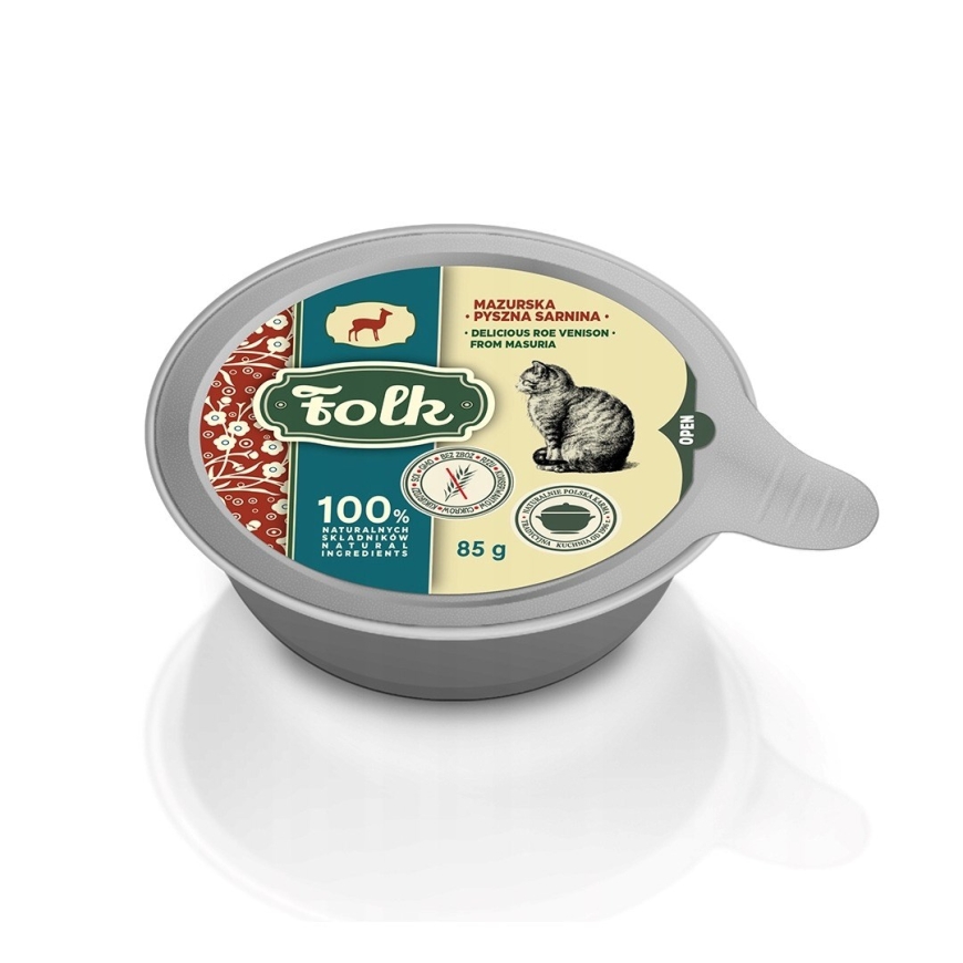 FOLK Maitsed Masuuria põdra mono - niiske kassitoit - 85g