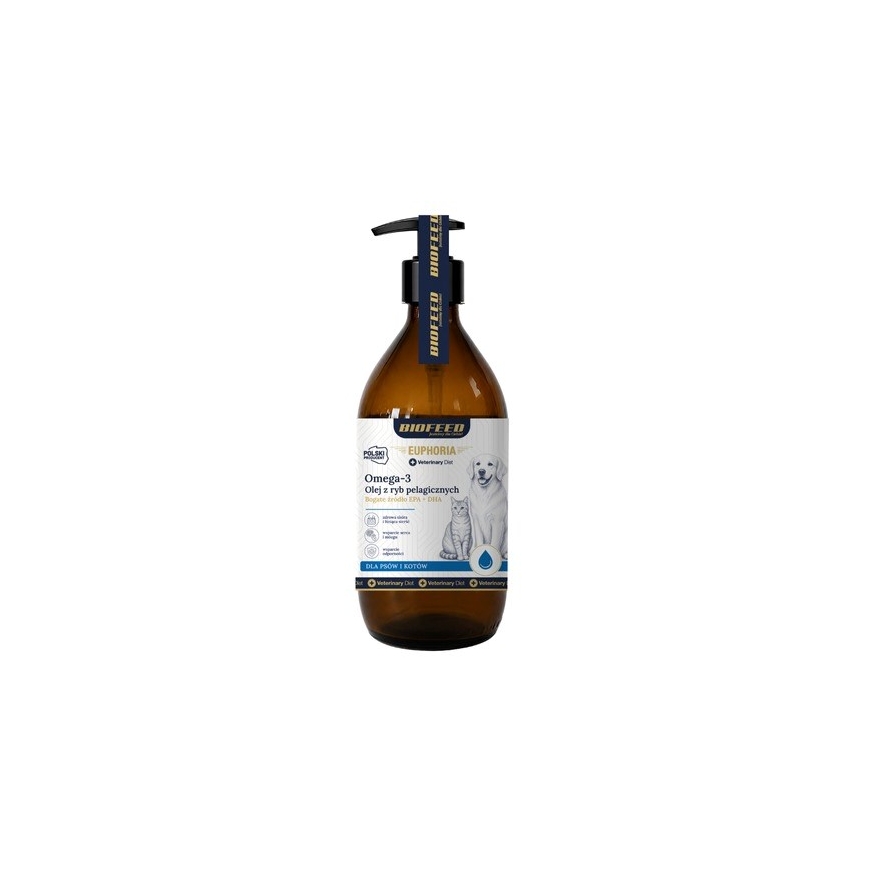 BIOFEED Euphoria Vet Diet - pelaginių žuvų aliejus - 250 ml