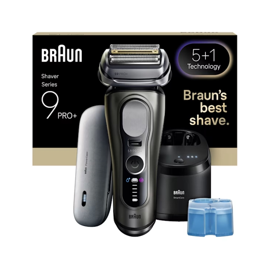 Braun Series 9 Pro+ 9675cc Foolium pardel Trimmer Hall, Hõbe