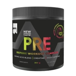 Puls Nutrition Pre-Workout Complex aminoskābju pulveris, zemeņu-lime, 300 g