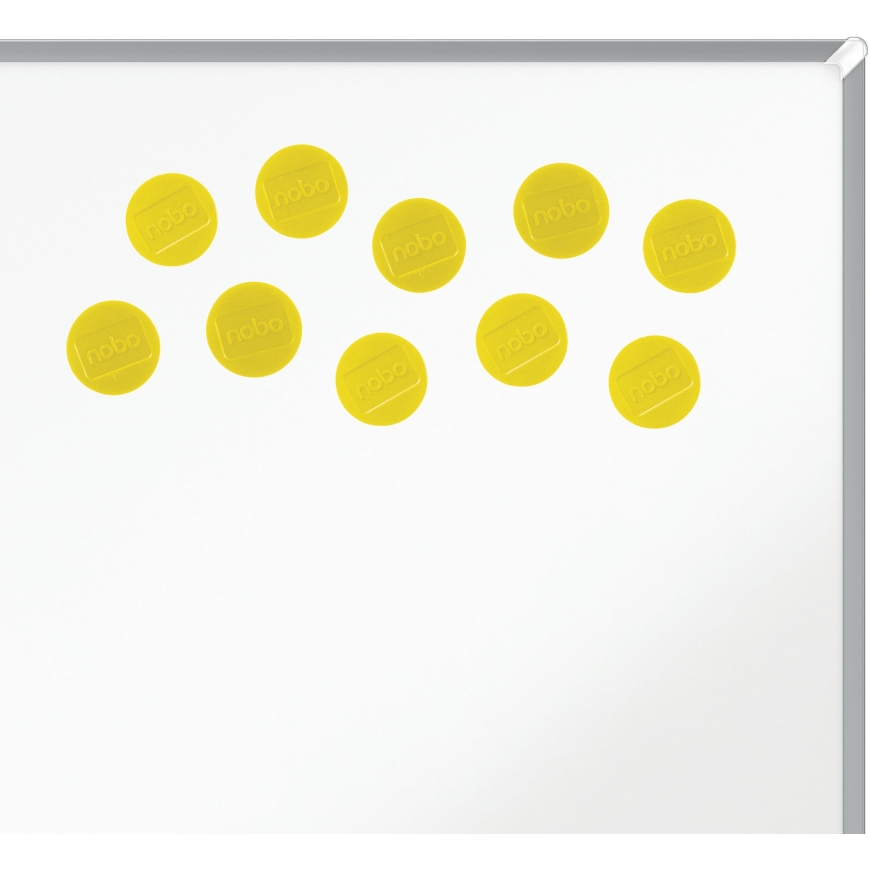 Nobo magnets for whiteboard, 32 mm, yellow, 10 pcs – 3