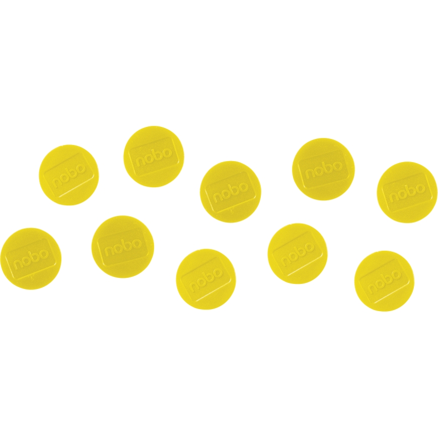 Nobo magnets for whiteboard, 32 mm, yellow, 10 pcs – 5