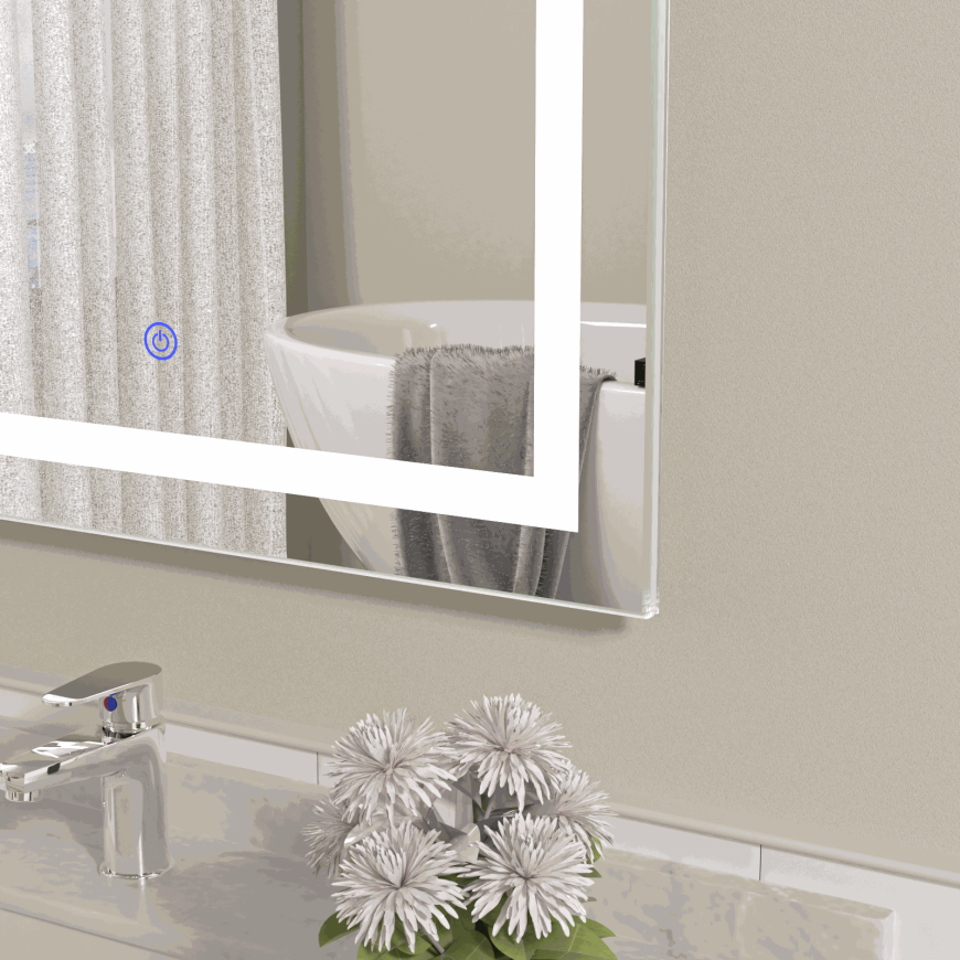 Visional LED зеркало HARMONY, 80 x 60 cm, 4000K, 18W, 2002Lm, IP44 – 2