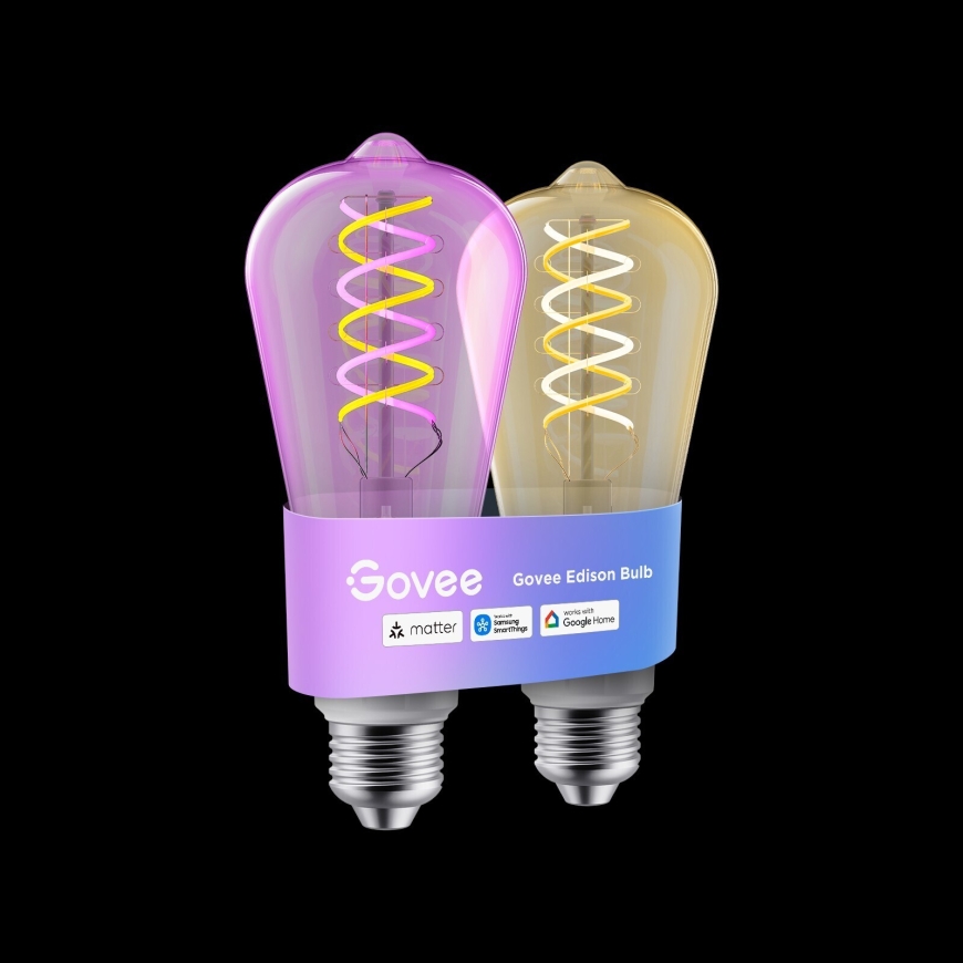 Govee Smart Edison E27 älylamppu, 500 lm, 2 kpl – 2