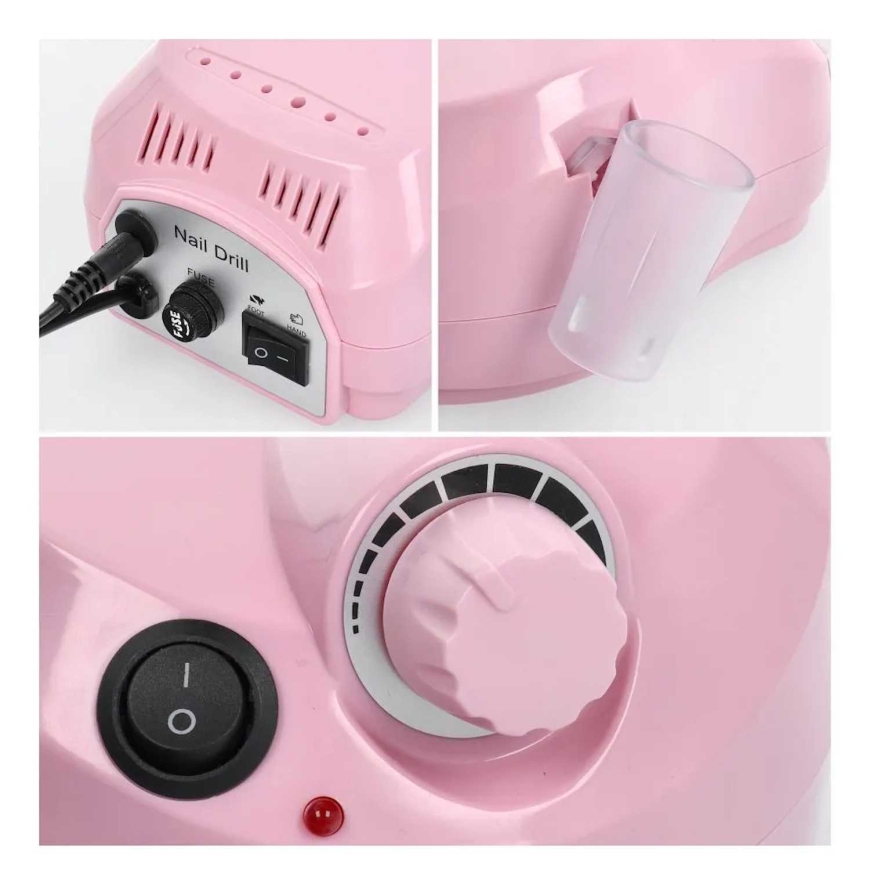 Riff MJ120 Manicure drill 35000 RPM Pink – 2