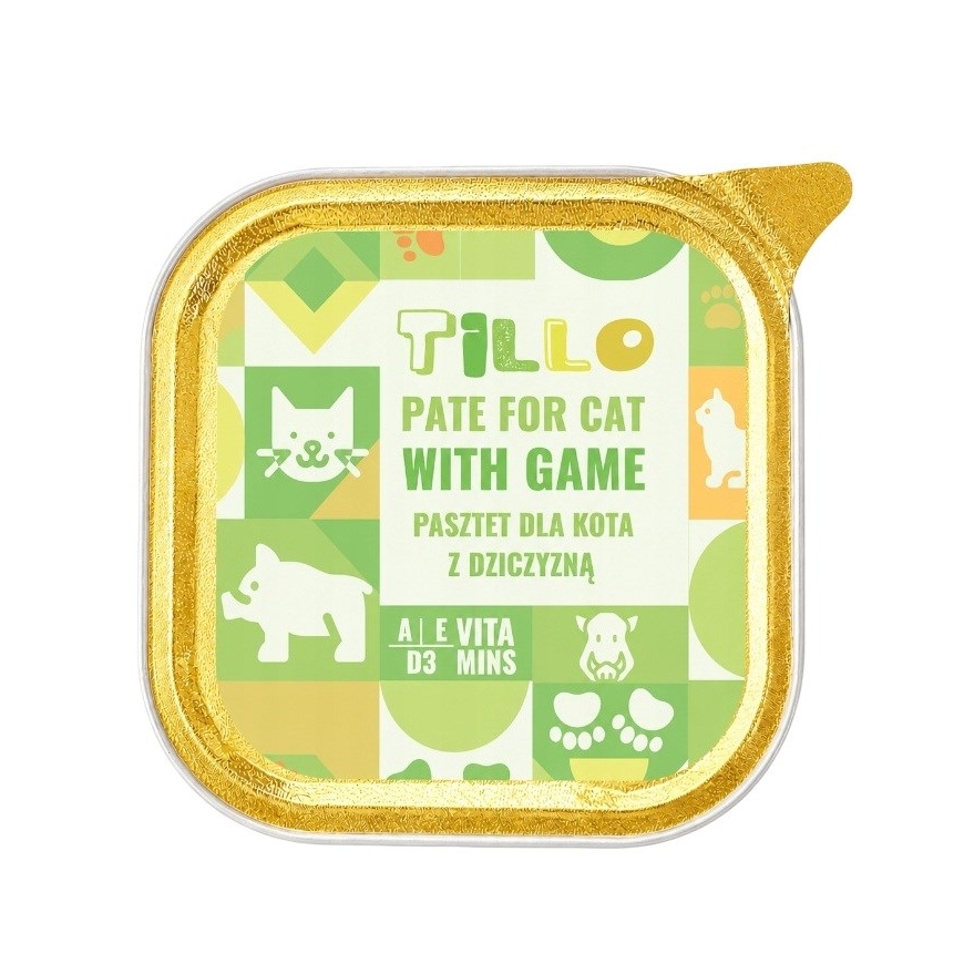 TILLO Пате Игра - влажный корм для кошек - 100г