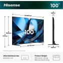 Hisense 100U7DSE tv 2,54 m (100") 4K Ultra HD Älytelevisio Wi-Fi Musta, Harmaa Hisense 100U7DSE tv 2,54 m (100") 4K Ultra HD Älytelevisio Wi-Fi Musta, Harmaa