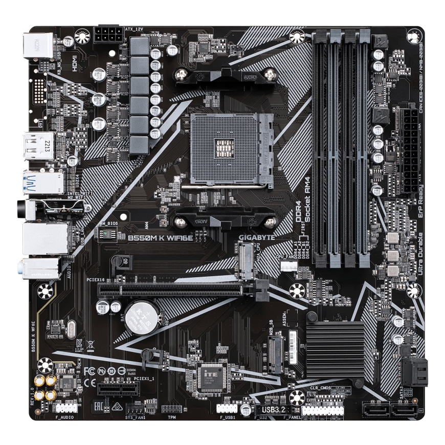 GIGABYTE B550M K WIFI6E AMD B550 Kanta AM4 mikro ATX – 2