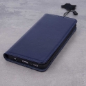 Ādas grāmatas vāks iPhone 13 Pro Zils Ādas grāmatas vāks iPhone 13 Pro Zils