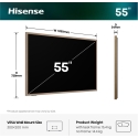 Hisense 55S7DS teler 139,7 cm (55") 4K Ultra HD Nutiteleri funktsioon WiFi Must Hisense 55S7DS teler 139,7 cm (55") 4K Ultra HD Nutiteleri funktsioon WiFi Must