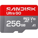 SanDisk 256 GB Ultra GO UHS-I U1 V10 microSDXC atminties kortelė SanDisk 256 GB Ultra GO UHS-I U1 V10 microSDXC atminties kortelė