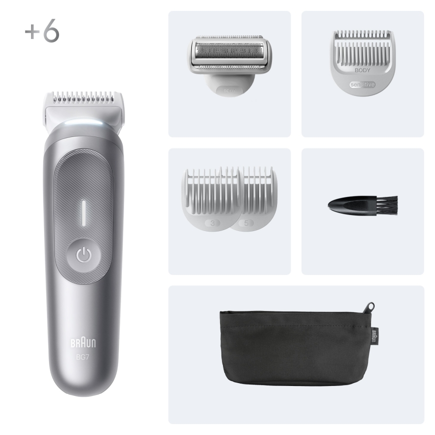 Braun Series 7 BG7550 ihokarvanpoistohöylä Harmaa – 2