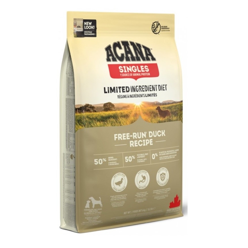 ACANA Singles Free-run Duck Mono - dry dog food - 6kg