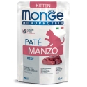Monge Monge Cat Monoprotein Pouch Kitten Pate veiseliha 85 g Monge Monge Cat Monoprotein Pouch Kitten Pate veiseliha 85 g
