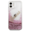 Guess "GUHCP12SGLVSPI Liquid Glitter Vintage Cover для iPhone 12 mini" Pin Guess "GUHCP12SGLVSPI Liquid Glitter Vintage Cover для iPhone 12 mini" Pin