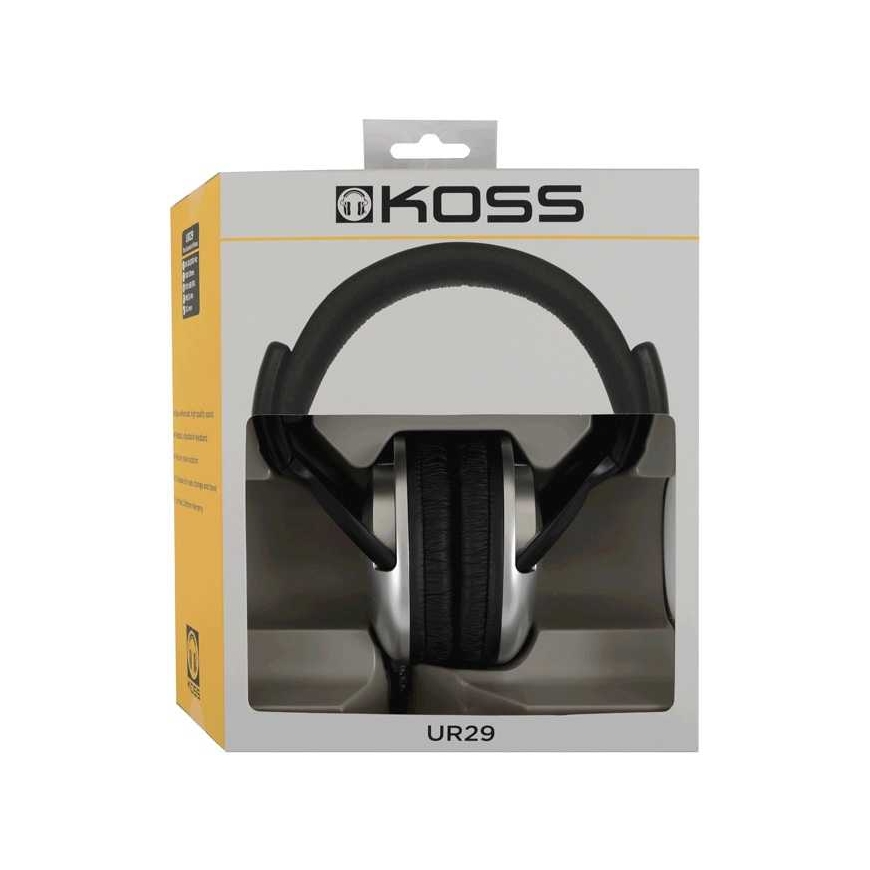 Koss UR20 Must/Hõbe – 4
