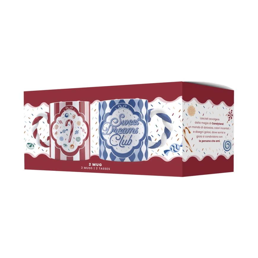 2 tükist BIALETTI Candyland kruuside komplekt 2 x 300 ml (NCANDY007) – 2