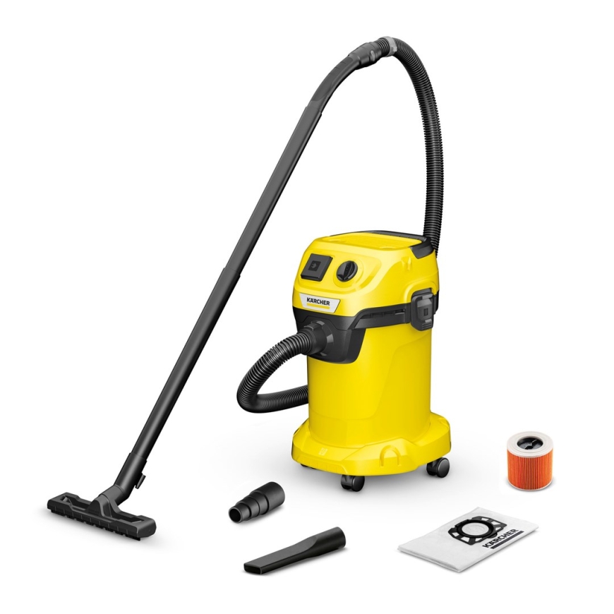 Kärcher WD 3 P V-19/4/20 slapjo un sauso darbnīcu putekļsūcējs