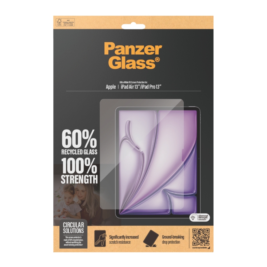 PanzerGlass ® Screen Protector iPad Air 13'' (2024-2026) | iPad Pro 13'' (2024-2025) | Ultra-Wide Fi – 3