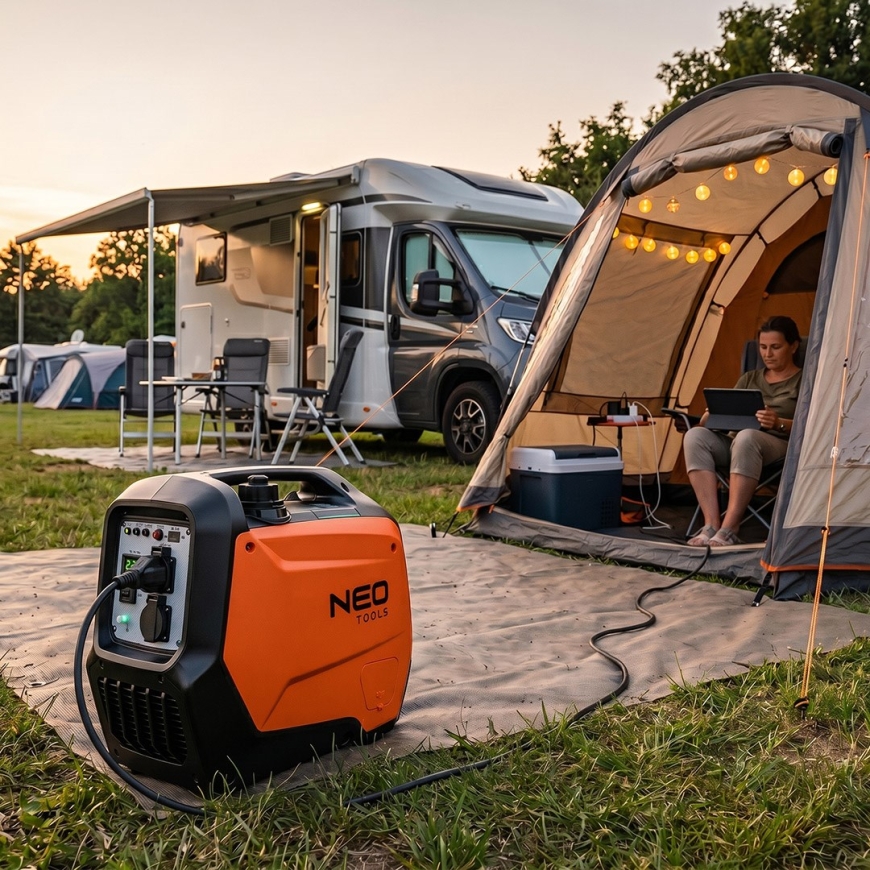 NEO TOOLS invertera ģenerators 3200W, oranžs/melns – 5