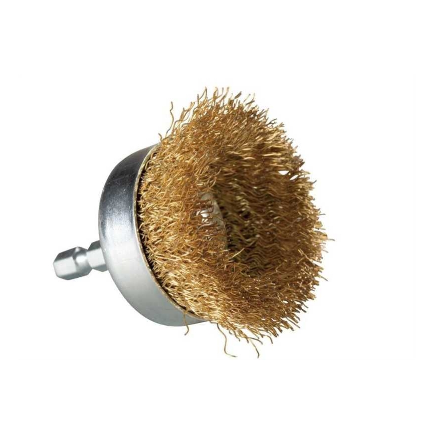 Makita _3738748 WIRE CUP BRUSH (BRASS COATED)