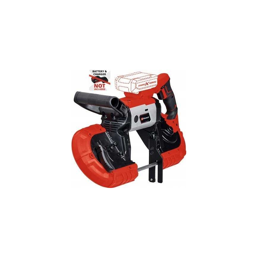 Einhell Power X-Change bezvadu joslu zāģis TE-MB 18/127 Li-Solo, 1