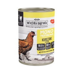 WIEJSKA ZAGRODA Куриный моно - влажный корм для кошек - 400 г