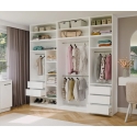 OPENO 60 WHITE Priedas – Modulinis spintos lentyna, 60 cm, miegamajam OPENO 60 WHITE Priedas – Modulinis spintos lentyna, 60 cm, miegamajam