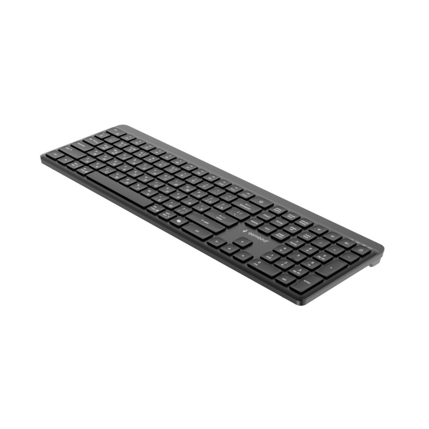 Gembird KB-WPS-03-CYRL Двухрежимная профессиональная тонкая беспроводная клавиатура, 2.4G+BT, RU раскладка – 5