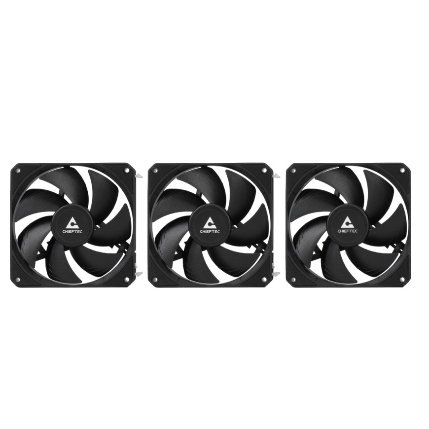 Система охлаждения Chieftec CLC-360-VRM-BLK Корпус компьютера Водяное охлаждение все-в-одном 12 см Черный – 3