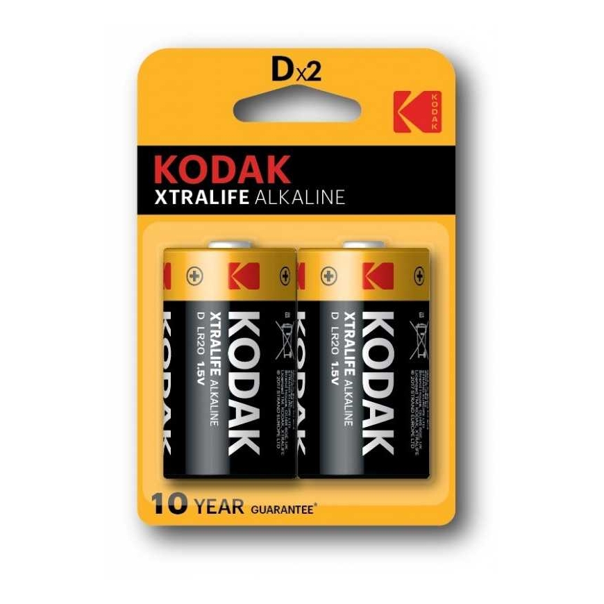 Kodak XTRALIFE alkalinen D (LR20) 2-pack