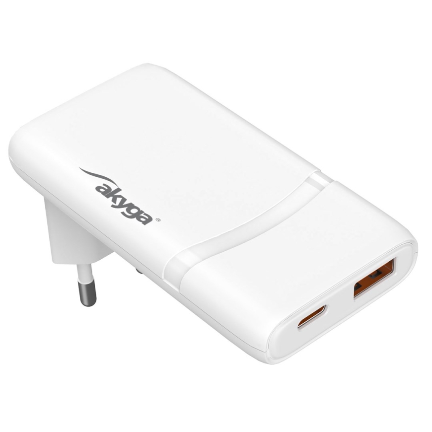 Akyga USB-A + USB-C kroviklis AK-CH-31