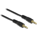 DELOCK Kaapeli Delock Jack 3.5mm - Jack 3.5mm 2.5m musta (84001) DELOCK Kaapeli Delock Jack 3.5mm - Jack 3.5mm 2.5m musta (84001)