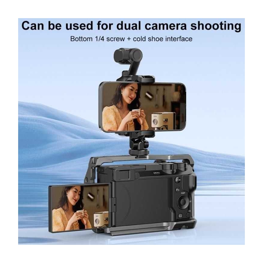 Puluz adapter DJI OSMO Pocket 3 koos 1/4" külm king – 4