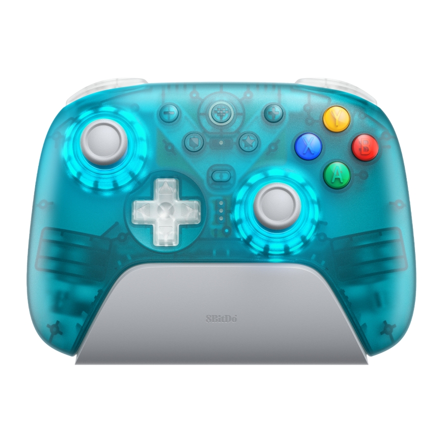 8BitDo Ultimate 2 Wireless 2.4G контроллер, Прозрачный Синий – 2